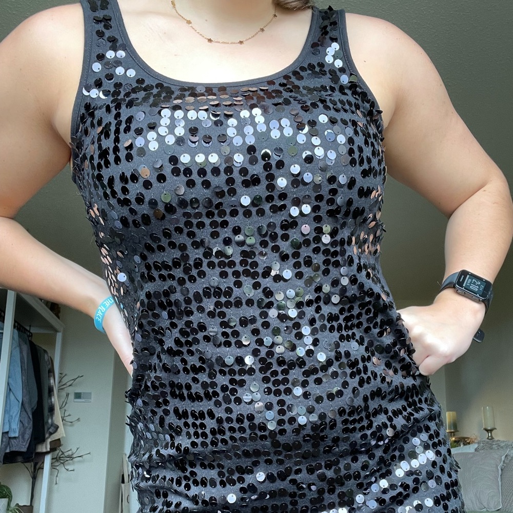 Sequin mini dress